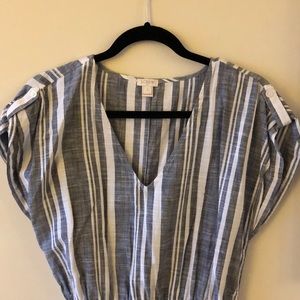 J. Crew chambray stripped dress